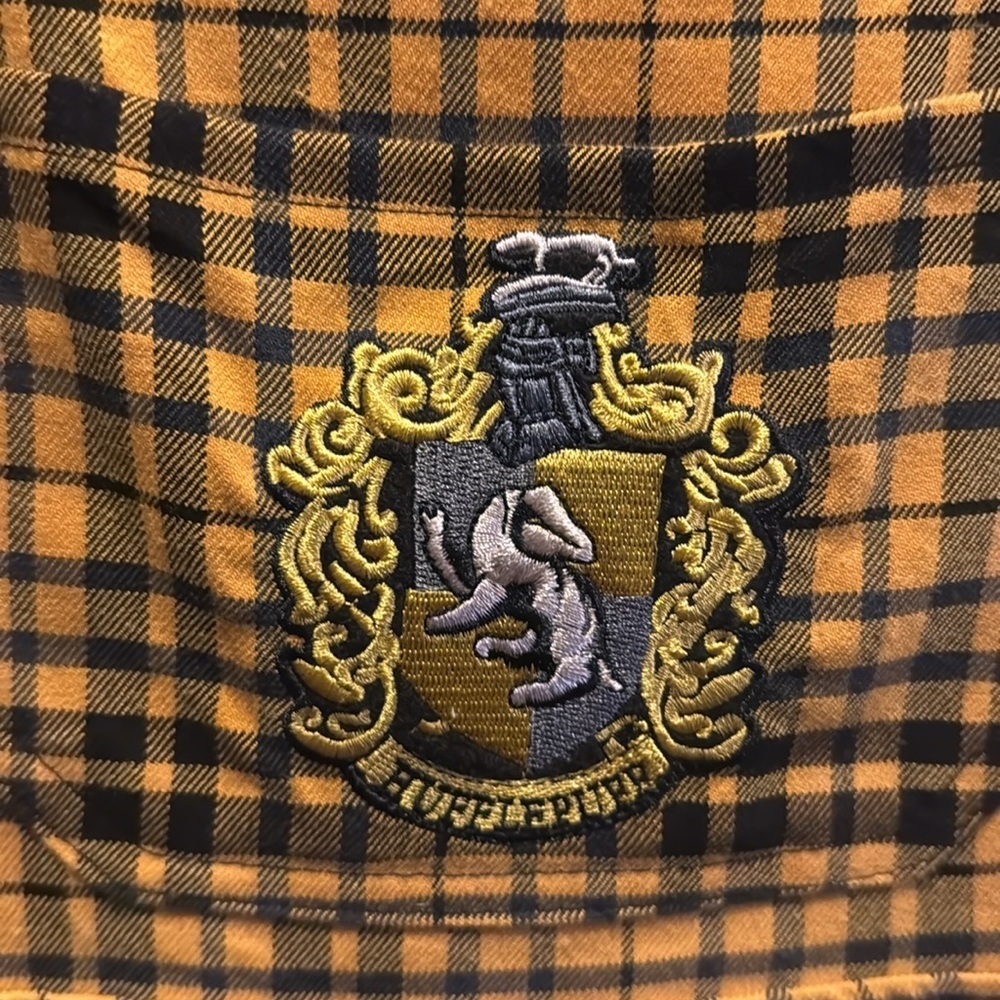 Hot Topic Harry Potter Hufflepuff Plaid Skirtall Size XS - Picture 5 of 9